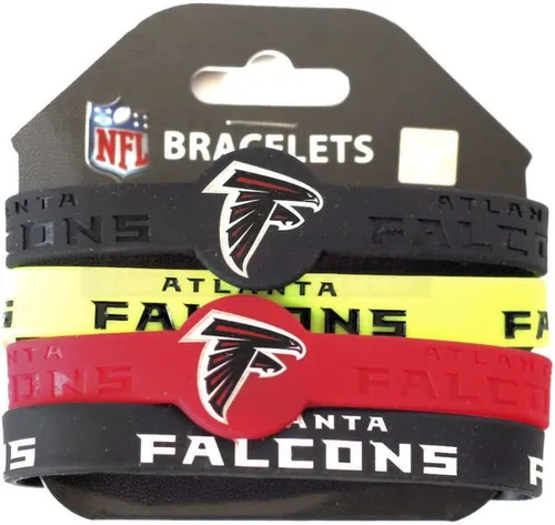 Vista 15 de Pulseras de silicona de la NFL, paquete de 4
