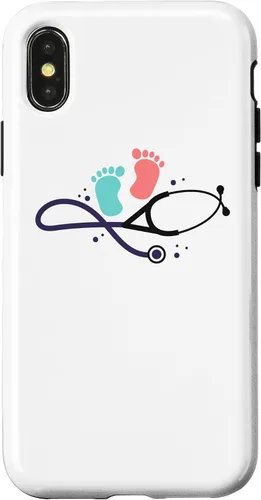 Vista 4 de iPhone 15 Enfermera pediátrica - Disfraz de Doctor White Coat para enfermeras bebé caso