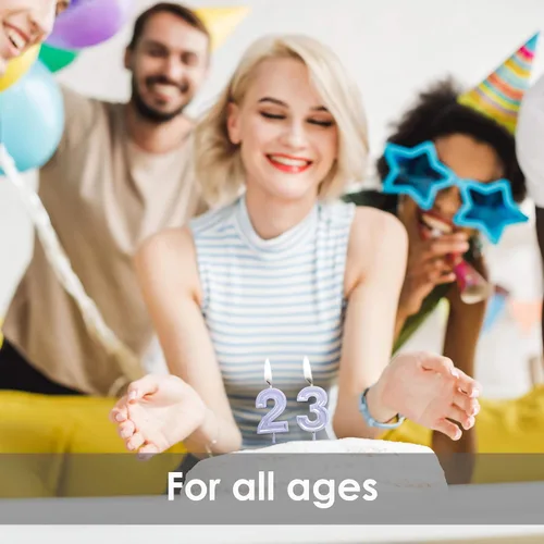 Vista 5 de GET FRESH Vela de cumpleaños número 0 – Vela dorada del número cero en barra – Elegantes velas de números dorados para cumpleaños, aniversario