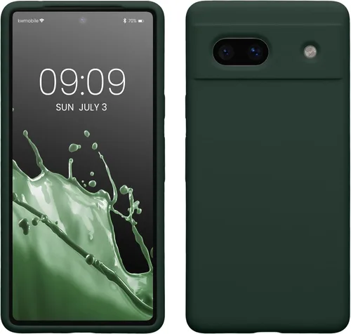 Vista 126 de kwmobile Funda Compatible con Google Pixel 6 Pro - Funda de Teléfono de Silicona TPU con Acabado Suave - Azul Caribe