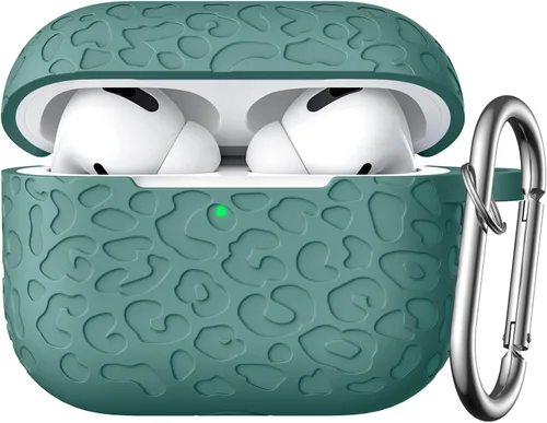 Vista 45 de Funda para Airpod Case y 2ª Generación con Diseño Leropard Grabado Compatible con Apple AirPods 2ª/1ª Generación de Carga, Bonita Protección