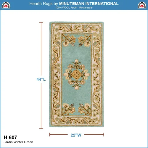 Vista 3 de Minuteman International Winter Green Jardin - Alfombra rectangular de lana