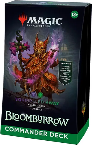 Vista 8 de Magic: The Gathering Bloomburrow Commander Deck - Family Matters (mazo de 100 cartas, paquete de muestra de 2 cartas para coleccionista + accesorios)