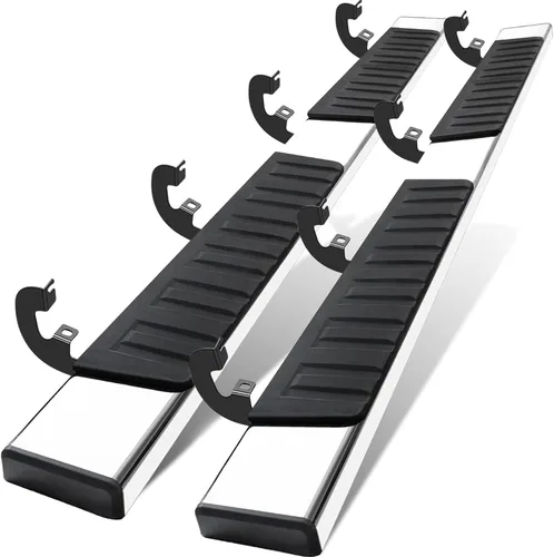Vista 13 de COMNOVA - Estribos de 6 pulgadas compatibles con Chevrolet Colorado/GMC Canyon Crew Cab 2015-2026, estribos y escalones para Colorado (negro)