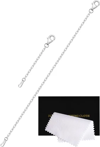 Vista 26 de Extensores de collar para mujer, chapados en oro de 14 quilates, extensores de collar duraderos, cadena de plata de ley 925 para pulsera y Dorado