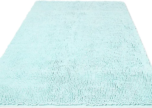 Vista 19 de Yeaban Alfombras pequeñas de baño de felpilla de 12 x 12 pulgadas, absorbentes y lavables, antideslizantes, de felpa y suaves para baño, ducha