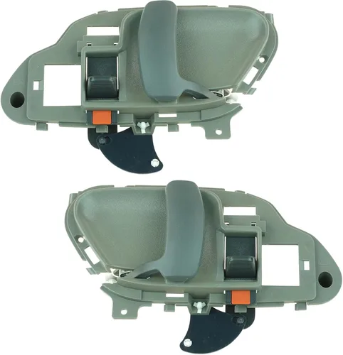 Vista 46 de TRQ Juego de 2 manijas de puerta interior trasera cromada y cachemira para Chevy GMC