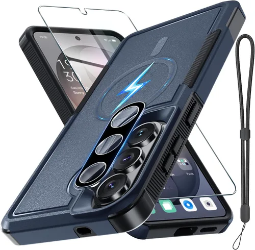 Vista 47 de Funda para Samsung Galaxy S24 FE, Cuerpo Completo Resistente de Servicio Pesado Robusta a Prueba de Golpes Funda Protectora para Teléfono con Correa
