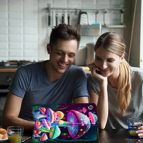 Vista 116 de Funda para tablet Fire 7 (12ª generación, versión 2022), delgada, a prueba de golpes, delgada, de piel sintética, con función de apagado/encendido