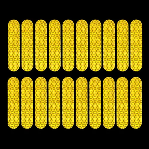 Vista 6 de 20 calcomanías reflectantes universales autoadhesivas nocturnas para scooter eléctrico, tira de advertencia impermeable para accesorios