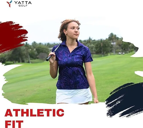 Vista 2 de YATTA GOLF Polo de golf de manga corta para mujer