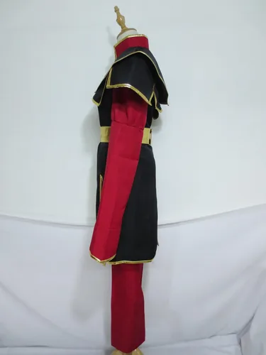 Vista 2 de Disfraz de líder de los guerreros del fuego, disfraz de princesa Azula