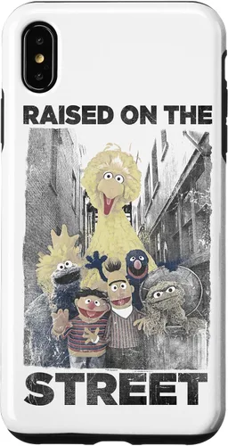 Vista 11 de Sesame Street Funda para iPhone 17 con texto en inglés "Raised on the Streets