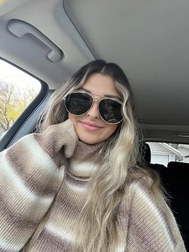 Vista 7 de DIFF Eyewear - Koko - Gafas de sol aviador de diseño para mujer - 100% UVAUVB