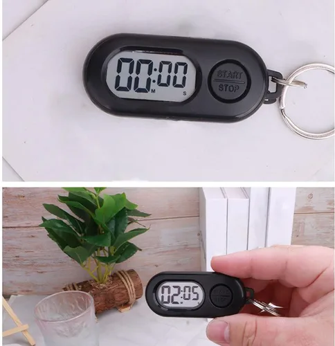 Vista 6 de Relojes temporizador, temporizadores digitales, llavero temporizador al aire libre, llavero cronómetros, temporizador portátil al aire libre colgante