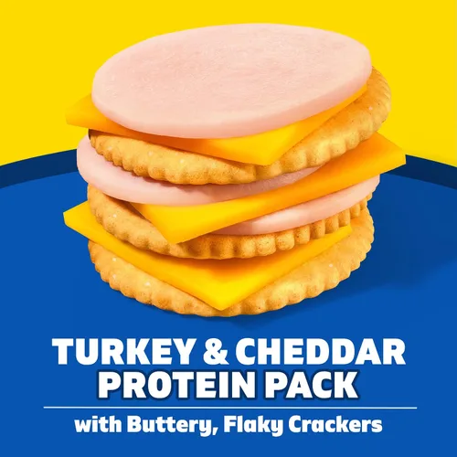 Vista 5 de Lunchables, Paquete de proteínas, pavo y queso cheddar, paquete de 3.2