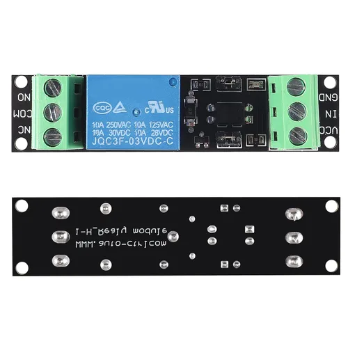 Vista 2 de 6 unids 1 canal DC 3 V relé de alto nivel controlador módulo optoacoplador relé módulo aislado unidad control tablero
