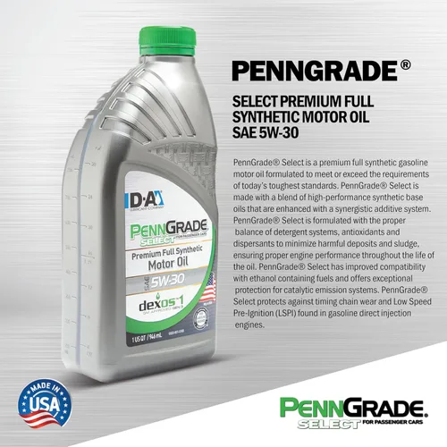 Vista 2 de PENN GRADE 61515, aceite de motor sintético completo seleccionado SAE 5W-30, 6 galones