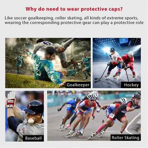Vista 6 de Charque Casco suave para fútbol de bandera, casco de rugby para niños y adultos, casco acolchado suave para fútbol Scrum Cap protector de cabeza