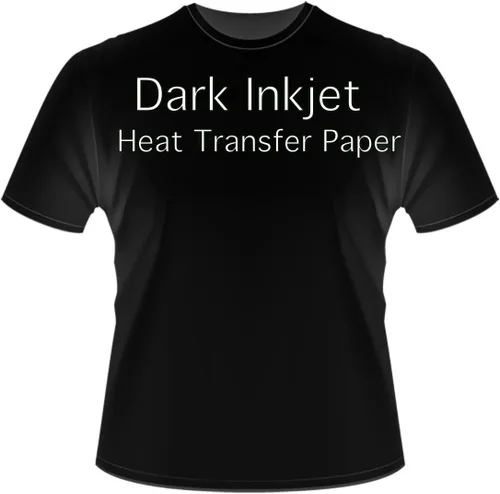 Vista 2 de 10 hojas de papel de transferencia de calor para inyección de tinta de tela oscura 8.5 x 11