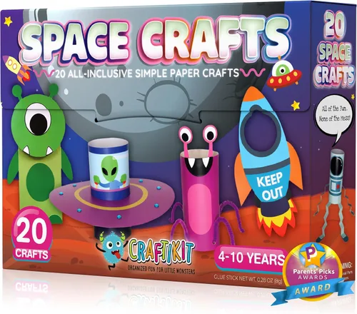 Vista 13 de Craftikit® - Kit galardonado de 20 manualidades de animales para niños de 3 a 10 años, kits de manualidades con todo incluido, divertida caja