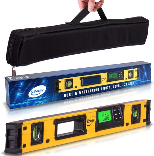 Vista 10 de Herramienta digital de nivel magnético – Nivel de torpedo y transportador de 10 pulgadas – Precisión maestra – IP54 a prueba de polvo e impermeable