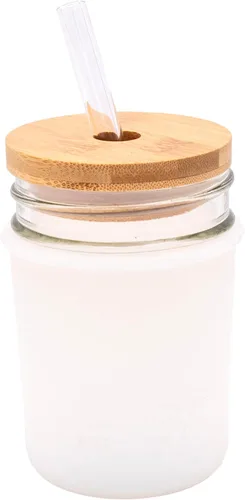 Vista 5 de Mason Jar Lifestyle Fundas de silicona de media pinta de boca regular de 8 onzas para proteger la pelota, Kerr, tarros de conservas acolchados