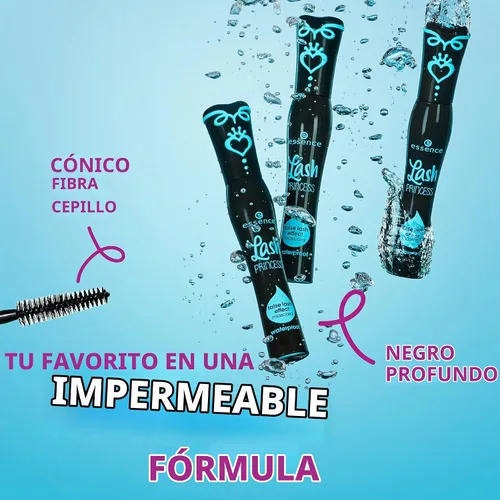 Vista 8 de essence Máscara de pestañas con efecto de pestañas postizas a prueba de agua Vegana y libre de crueldad Para longitud y volumen (Paquete de 1)