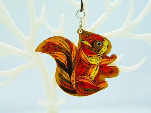 Vista 11 de Bulldog francés, decoración para el hogar, decoración navideña, adorno hecho a mano para amantes de los animales, adorno quilled, bolso, mochila