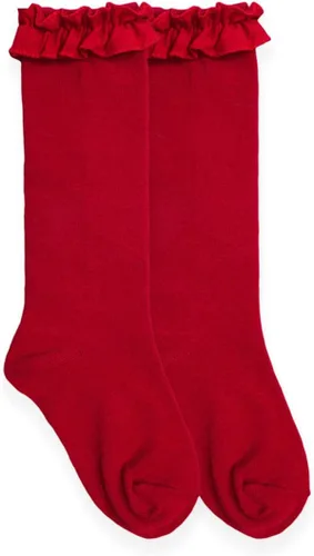 Vista 3 de Jefferies Socks Hasta la rodilla con volantes para niña Negro
