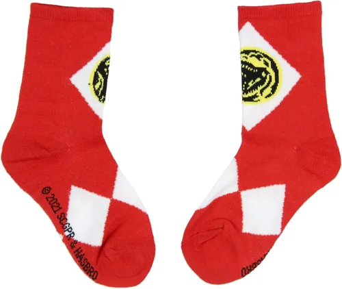 Vista 2 de Mighty Morphin Power Rangers - Calcetines deportivos para niños 2 pares