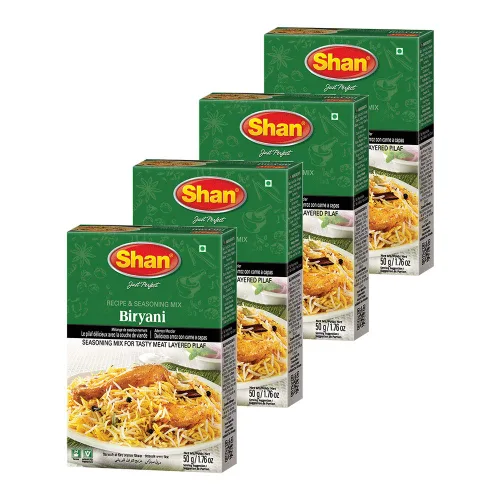 Vista 256 de Shan Chicken 65 - Mezcla de recetas y condimentos de 2.1 oz (60 g) - Polvo de especias para pollo frito picante agridulce - Adecuado