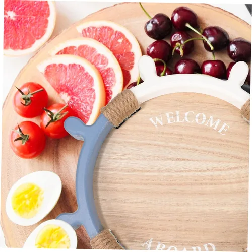 Vista 8 de OSALADI Bandeja de timón Bandeja de taza de agua, bandeja para servir frutas, bandeja decorativa, bandeja para el hogar, bandeja de té de comida