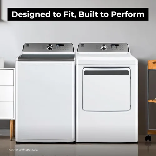 Vista 7 de Secadora eléctrica de carga frontal Kenmore de 7.0 pies cúbicos - con protector para reducir arrugas y estática - Secado con sensor inteligente