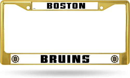 Vista 19 de Rico Industries NHL Fan Shop Marco de matrícula cromado estándar
