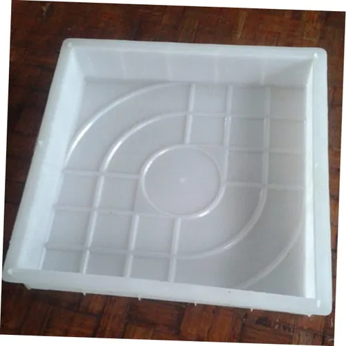 Vista 5 de Molde de piedra de pavimento reutilizable para caminos de jardín de bricolaje, fabricante de piedra escalonada de hormigón blanco para patios
