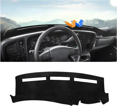 Vista 29 de Autorder - Tapete para salpicadero para 2007-2013 Chevy Chevrolet Silverado/GMC Sierra con dos guanteras, accesorios, cubierta de salpicadero