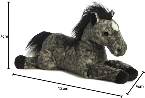 Vista 2 de Aurora® Adorable Flopsie™ Jack™ - Animal de peluche, facilidad juguetona, compañeros atemporales, color gris, 12 pulgadas