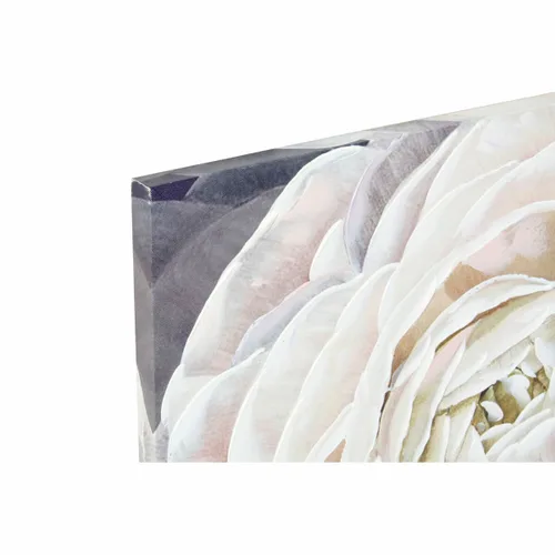 Vista 3 de Lienzo DKD Home Decor Lienzo Madera MDF 80 x 3 x 80 cm Flor