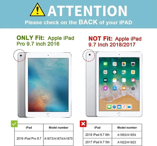 Vista 2 de ProCase Funda rígida delgada para iPad Pro 9.7 con 2 protectores de pantalla de vidrio templado para iPad 9.7 2018 y 2017 / iPad Pro 9.7 / iPad Air