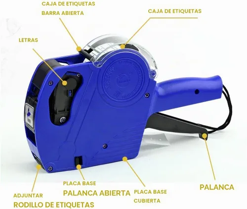 Vista 3 de Kit de máquina etiquetadora de precios, Azul