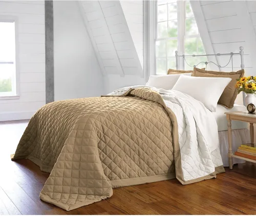 Vista 7 de BrylaneHome BH Studio - Funda acolchada reversible, estándar, negro y blanco