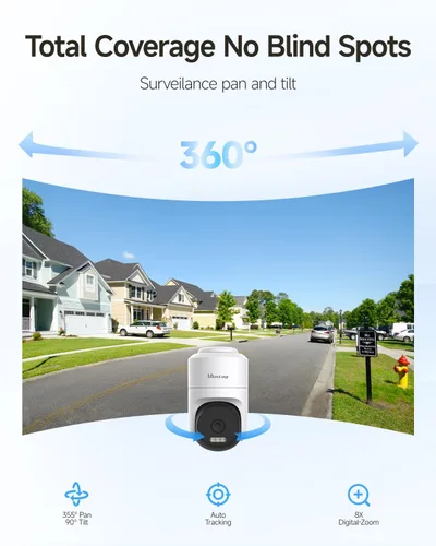 Vista 4 de VIMTAG Cámara de seguridad al aire libre con cable 4K 8MP para el hogar