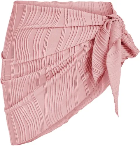 Vista 37 de ZAFUL - Pareo de mujer, pareo de playa, pareo transparente para bikini, pareo de gasa para traje de baño 0- Café