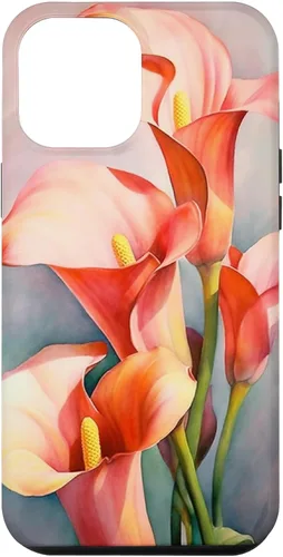 Vista 26 de Calla Lilies Flower Floral Watercolor Case for iPhone 17