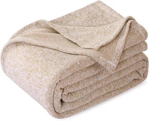 Vista 14 de KAWAHOME - Manta de punto para verano, ligera, transpirable, peluda, de jersey para sofá o cama