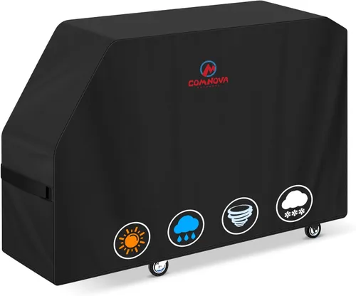 Vista 20 de Comnova Cubierta de Parrilla para Char Griller de 3 Quemadores de Combustible Dual – Cubierta de Ahumador 600D para Char Griller, Cubierta