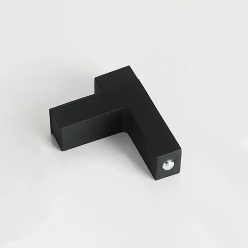 Vista 3 de Hardware flotante ajustable de metal, soporte de estante de madera/vidrio para montaje en pared, abrazadera ajustable para madera o vidrio de 0.2 a