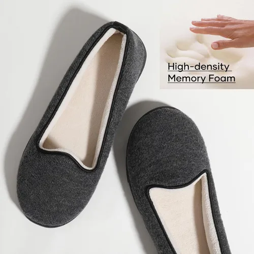 Vista 8 de Wishcotton Pantuflas ligeras de espuma viscoelástica para mujer, cómodas y antideslizantes, para interiores y exteriores