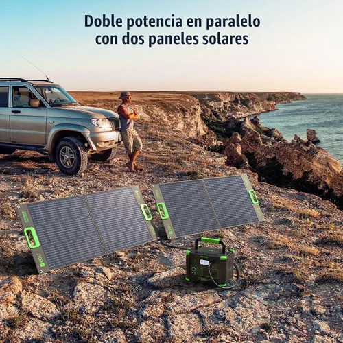 Vista 8 de El panel solar portátil de EBL 100W para la central eléctrica, prenda impermeable IP65 plegable Negro